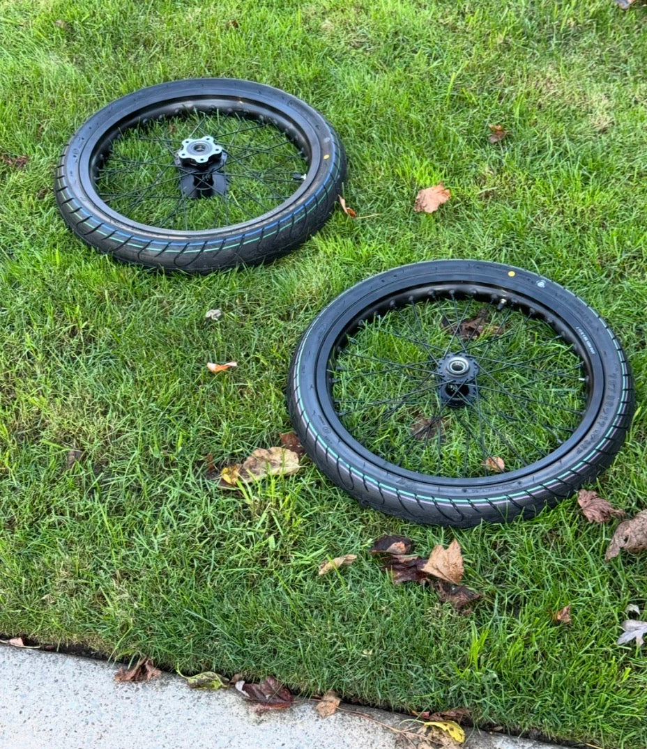 17” Surron super motos (chrome/black)