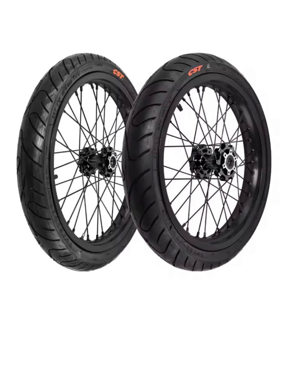 17” Surron super motos (chrome/black)